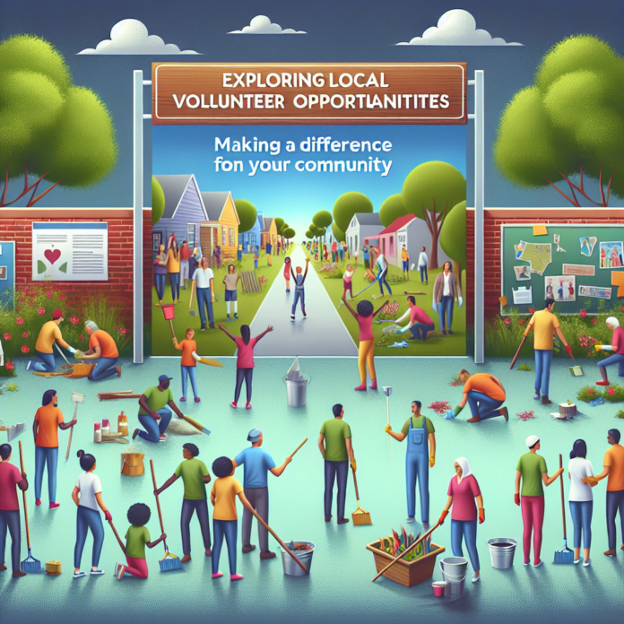 Exploring Local Volunteer Opportunities: Making a Difference in your Community